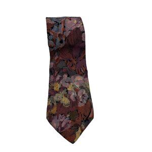 Cellini Vintage Tie Mens Floral Abstract Pattern Neckwear